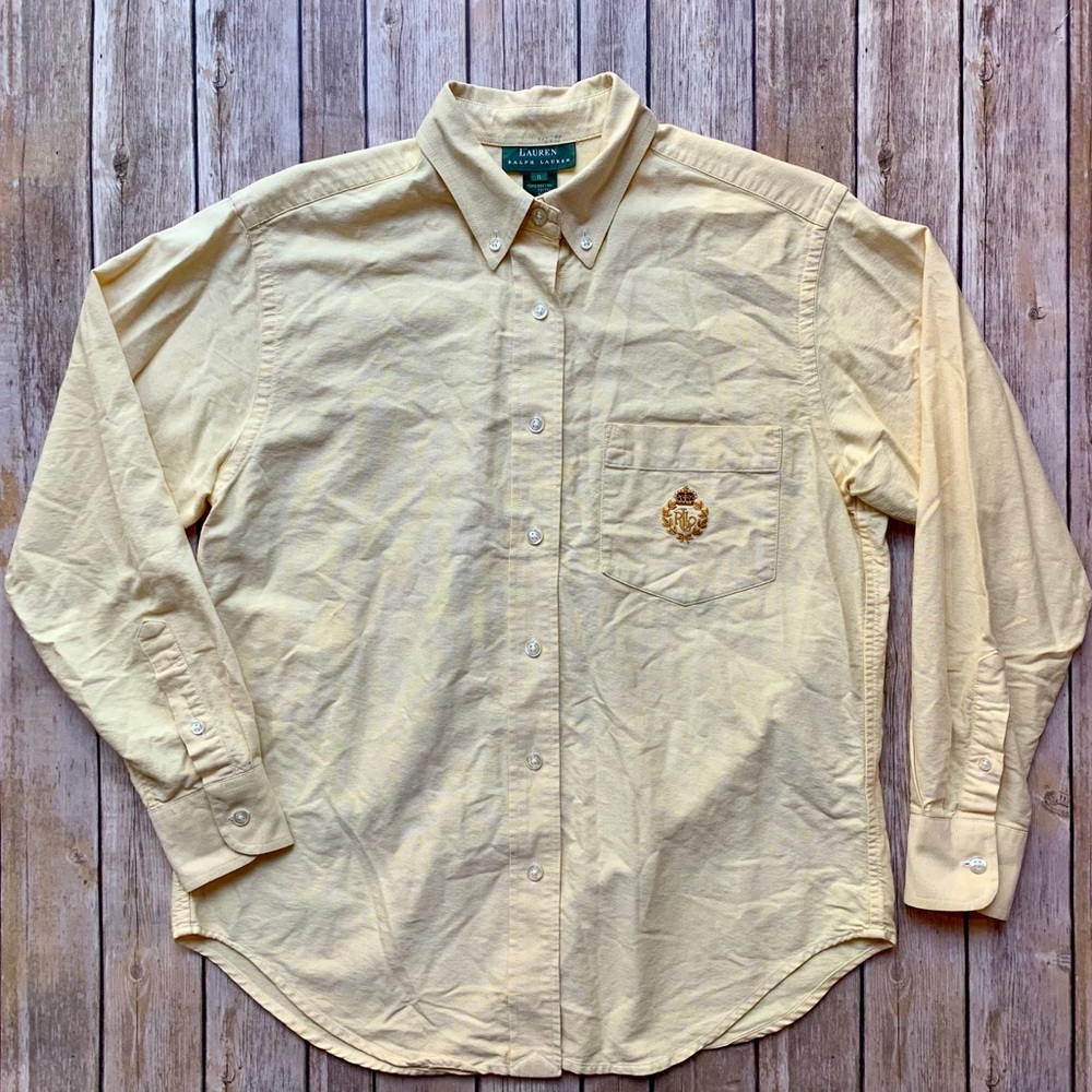 Women’s Ralph Lauren button up long sleeve polo